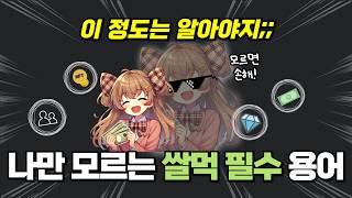 게임으로 돈 벌기! 초보가 꼭 알아야 할 쌀먹 용어 정리