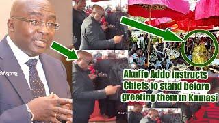 Bawumia speaks to Prez before it's too late Nana Akuffo Addo instructs Chiefs to stand be4 greeting