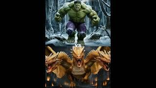 King Ghidorah vs hulk vs Gaint Creatures (Godzilla, King Kong, vampires, Mummies, yeti, Aliens, )