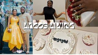 Lagos vlog + wedding prep + my mom's birthday + surprise proposal + lady in bloom +bridesmaids boxes