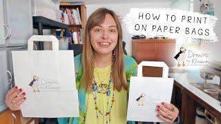 How to print on paper bags | HP Officejet 7110 A3+ printer review | Drawn by Rhiannon