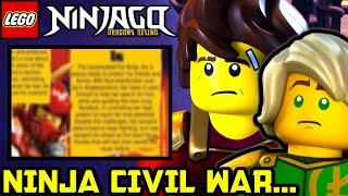 Season 3 Ninja Team CIVIL WAR Happening?  Ninjago Dragons Rising Season 3 News and Theory!