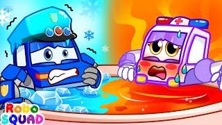 Hot and Cold Song ️ Bath Song | Nursery Rhymes | RoboSquad Kids Songs