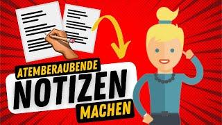 Richtig Notizen machen: 5 Fehler, die du unbedingt vermeiden musst! ️️