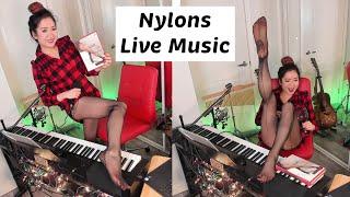 Saturday Night Live Nylons Try On Music! Pantyhose stockings tights hosiery feet soles toes girl