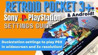 Retroid Pocket 3+ PlayStation Settings & Gameplay | Duckstation | Android | Retro Gaming | PSX