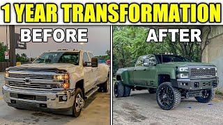 MASSIVE 1 YEAR TRANSFORMATION OF 2015 LML DURAMAX 3500! | LIFT | WHEELS | TIRES | TUNE |