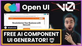 FREE: Open UI AI Component Generator Open Source‍ v0.dev Alternative (OpenAI, Anthropic, Ollama)