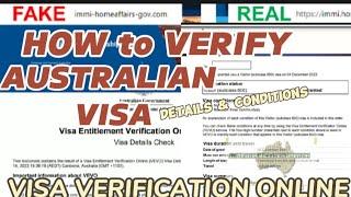 VEVO check. Australia Visa Verification | Visa to  Australia  #touristvisaverification #vevocheck