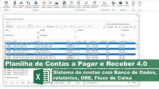 Planilha de Contas a Pagar e Receber 4.0 com BD