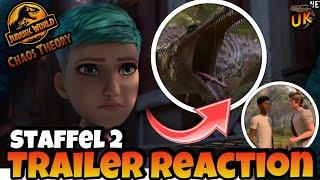 Jurassic World Chaos Theory Season 2 Trailer reaction! | Jurassic World Die Chaostheorie #reaction