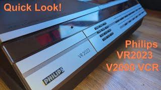 Quick look! Philips VR2023 - V2000 VCR Ep 8 S1