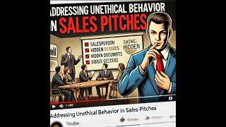 "Addressing Unethical Behavior in Sales Pitches: Protect Your Integrity"