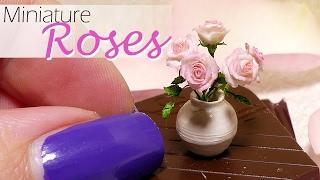 Miniature Rose Tutorial // DIY Dollhouse Roses // SugarCharmShop