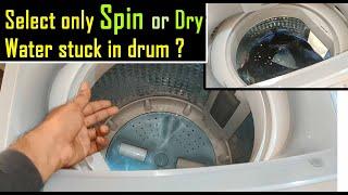 How to select Spin Dry only in Samsung washing machine | Dry only washing machine Samsung top load