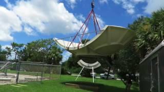 Used Satellite and VSAT Equipment - take down of a 5M Simulsat Antenna