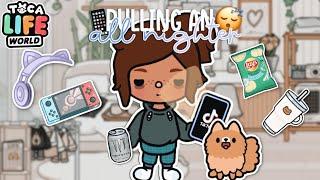 Pulling An All-NIGHTER  | *with voice* | Toca Boca Tiktok Roleplay