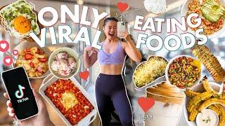 Eating Viral Foods + Doing Viral Workouts for a Week (I've NEVER used TikTok) | Is TikTok TOXIC?