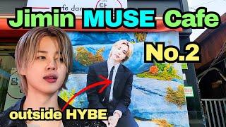 BTS Jimin new album 'MUSE' cafe outside HYBE!  'Cafe Dam.a'