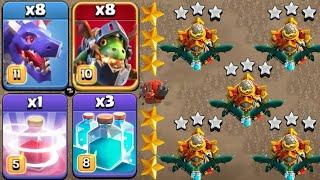 TH16 NEW ATTACK STRATEGY! Dragon With Clone  Spell ( CLASH OF CLANS )