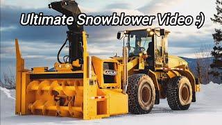 Blowing Snow With Overkill Tractor Power !!  Snow walls vs big machines  ️ (#3)