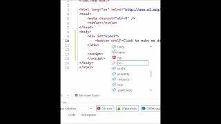 HTML, JS hiding a button