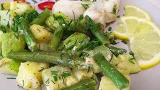 ВКУСНЕЙШАЯ ЗАКУСКА-ГАРНИР ИЗ КАБАЧКОВ И СТРУЧКОВОЙ ФАСОЛИ.Что бы приготовить на обед Вкусно и Быстро