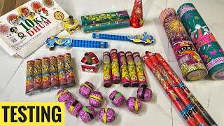 Testing New Fireworks Crackers At Night Diwali 🪔 Unique fireworks 