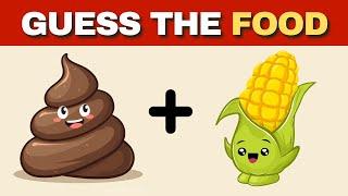 Guess The Food By Emoji | Food and Drink Emoji Quiz | Video riddles | Quiz game | Genius can solve