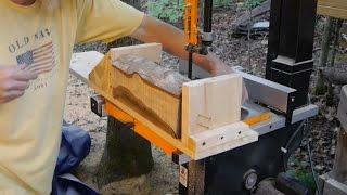 Great Sawmill Jig for my Band Saw Part 2 - Using it - Easy to Build - Bird Youmans