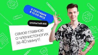 Самое главное о членистоногих за 40 минут! | ОГЭ БИОЛОГИЯ 2022 | СОТКА