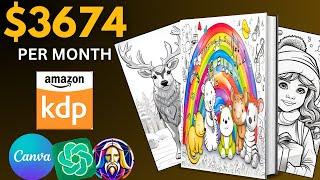 Create Unlimited AI COLORING BOOK Using Leonardo + Canva FOR FREE & Sell on Amazon