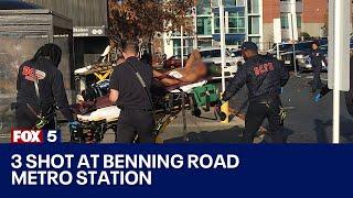 3 shot at Benning Road Metro station | FOX 5 DC