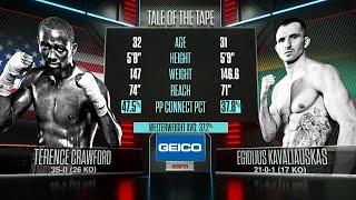 Crawford Silences Mean Machine | Terence Crawford vs Egidijus Kavaliauskas | ON THIS DAY FREE FIGHT