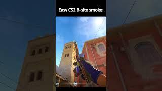 Easy CS2 B smoke on Mirage!  #cs2 #counterstrike2