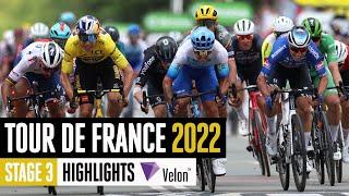 Three rider photo finish! | Tour de France 2022 Stage 3 Highlights