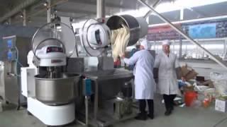 bakery bread automatic hamburger production line video