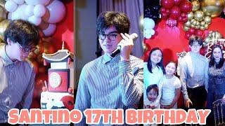 SANTINO BARETTO SANTIAGO  17TH BIRTHDAY CELEBRATION DUMALO SI MOMMY INDAY AT ANG ILAN SA BARETTO FAM