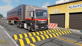 Trucks vs Speed Bumps – BeamNG.Drive (Long Video SPECIAL)