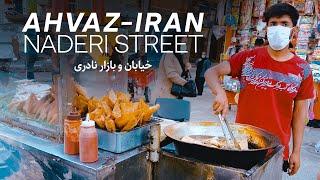 Walking on The Naderi Street and Bazaar (City Market) AHVAZ IRAN |  خیابان و بازار نادری