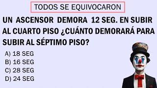 4 PREGUNTAS DE RAZONAMIENTO LÓGICO - Nivel 1 - Prof. Bruno Colmenares