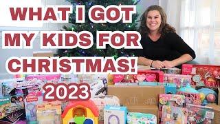 WHAT I GOT MY KIDS FOR CHRISTMAS 2023!! CHRISTMAS GIFT IDEAS FOR 6YO, 4YO, 2 YO & NEWBORN