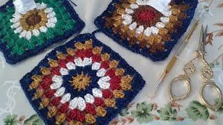 Granny Square Crochet Tutorial || How to crochet || DIY Tutorial Rajut Pemula || pola rajutan granny