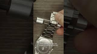 How to adjust a metal watch strap