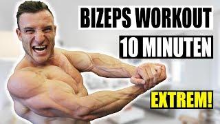 10 Minuten Bizeps Workout für Zuhause | Kombinationsworkout für Qualitätsmuskulatur - Sascha Huber