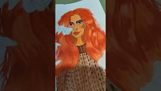 Easy and beautiful girl Painting | #easypainting #girl #beautifulgirl #colors #pretty #easyart