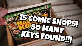 15 Comic Book Shops! // SO MANY KEYS FOUND!!!