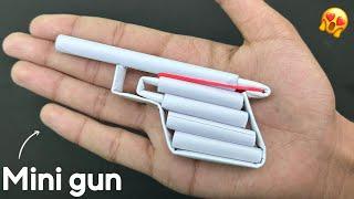 How to make mini paper gun that shoots paper bullets | diy paper gun easy and fast