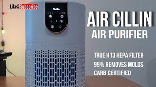 The Aircillin Air Purifier - H13 HEPA Filter - Unboxing and test