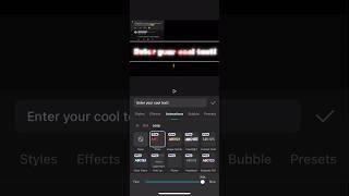Cap-cut cool text tutorial!! (Sorry if not clear)